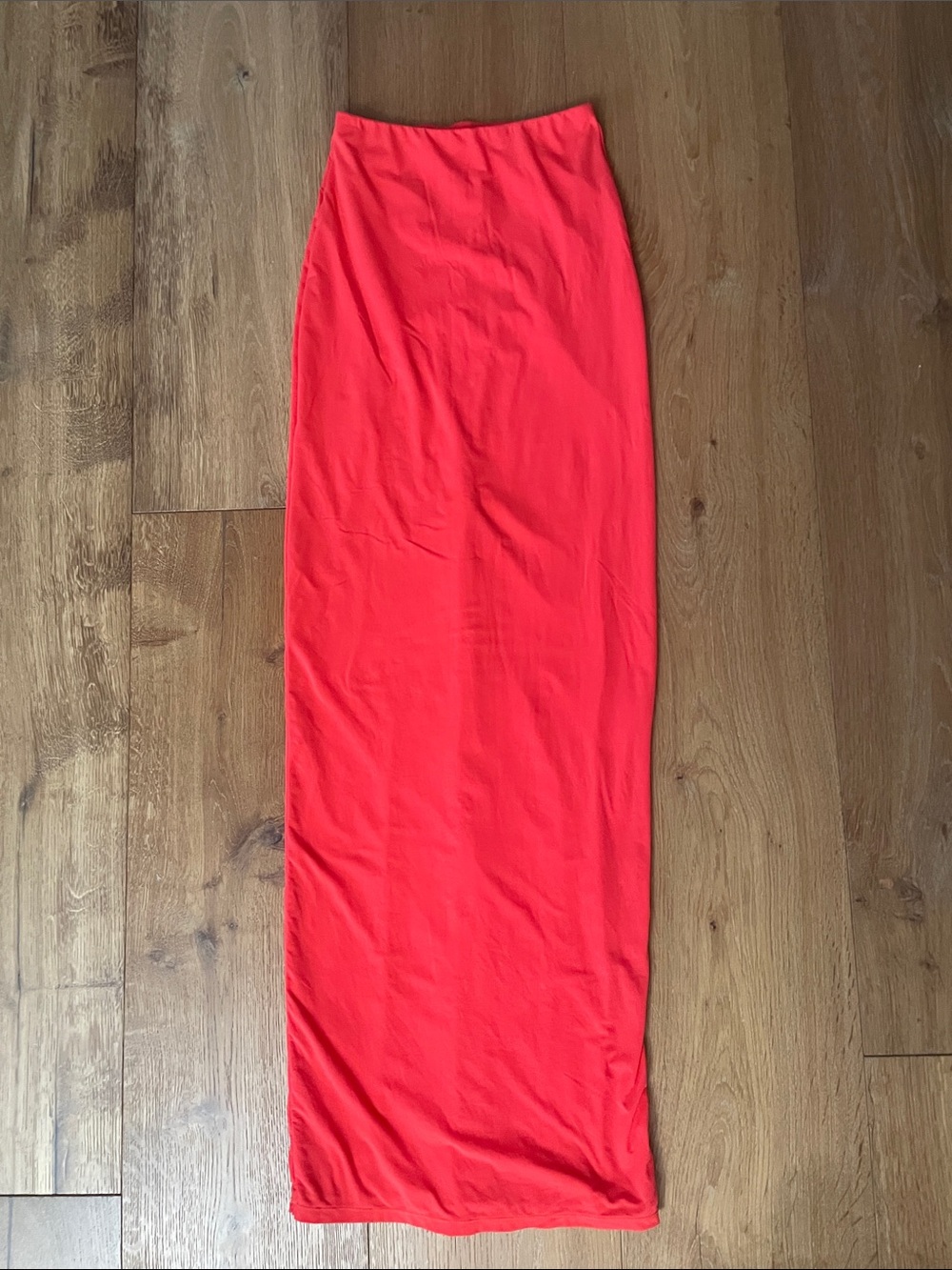 Skims Poppy Long Maxi Skirt, zip slit in back